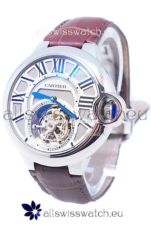 Cartier Ballon de Bleu Flying Tourbillon Silver