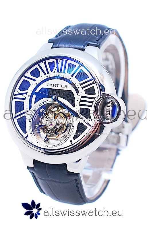 Cartier Ballon de Bleu Flying Tourbillon Silver