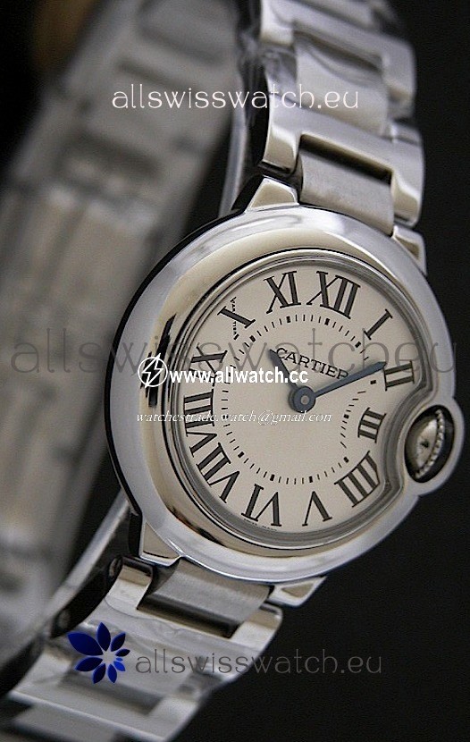 Cartier Ballon Bleu dein White Dial