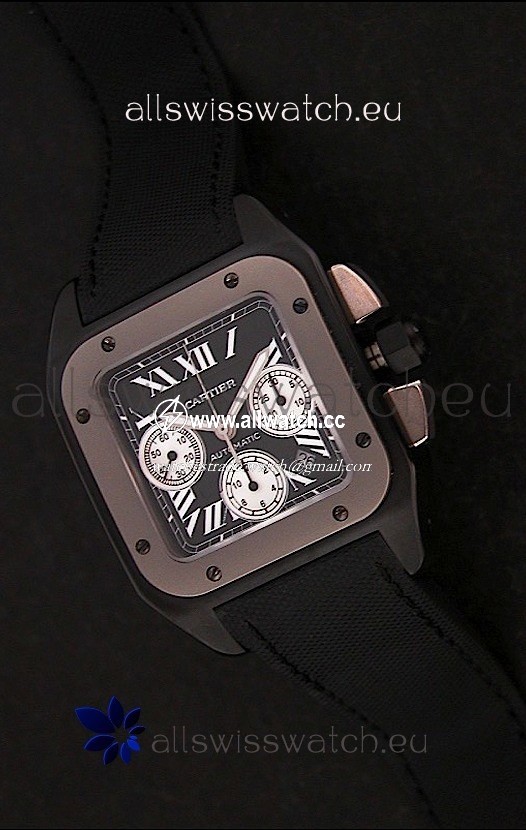 Cartier santosin Black Dial