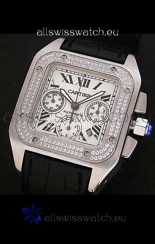 Cartier Santosin White Dial