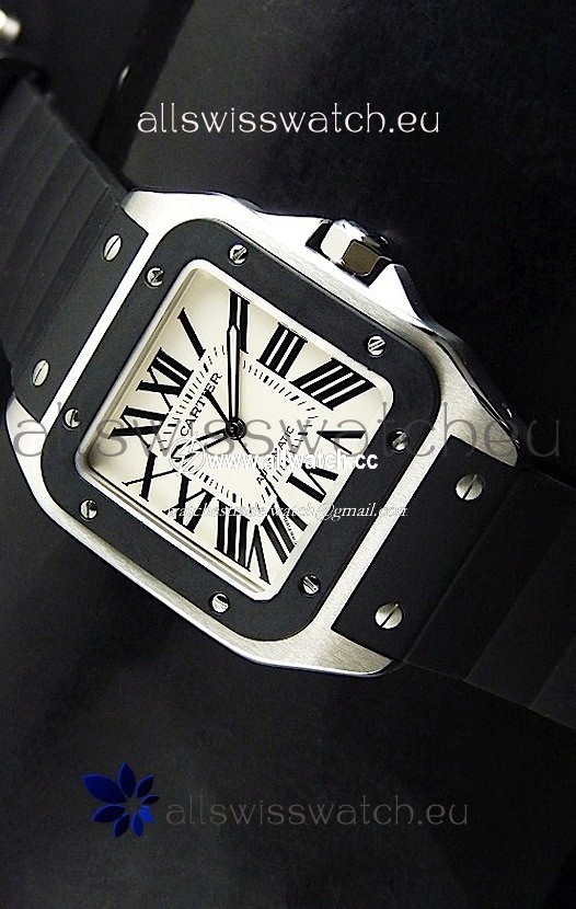 Cartier Santosin White Dial