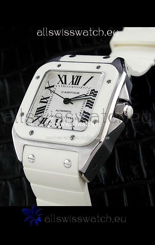 Cartier Santosin White Dial