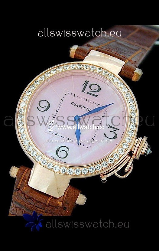 Cartier Pasha de Automatic in Pink Dial