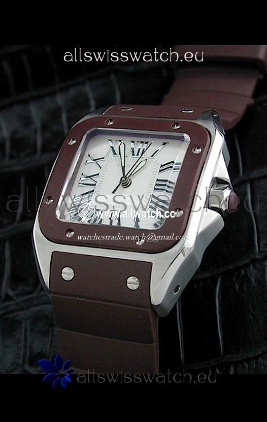 Cartier Santosin White Dial