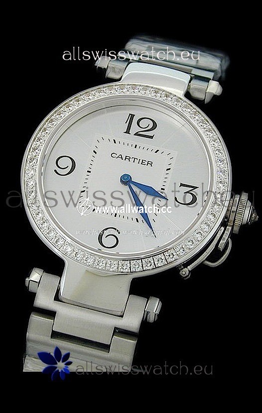 Cartier Pasha de Automatic in White Dial