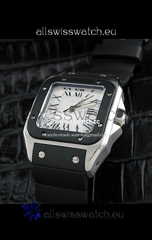 Cartier Santosin White Dial