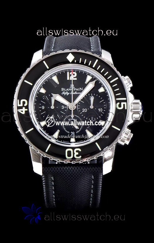 Blancpain Blancpain Fifty Fathoms Chronograph Flyback Black 1:1 Mirror