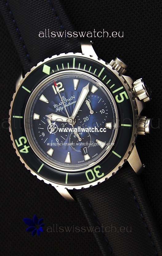 Blancpain Blancpain Fifty Fathoms Chronograph Flyback Blue 1:1 Mirror