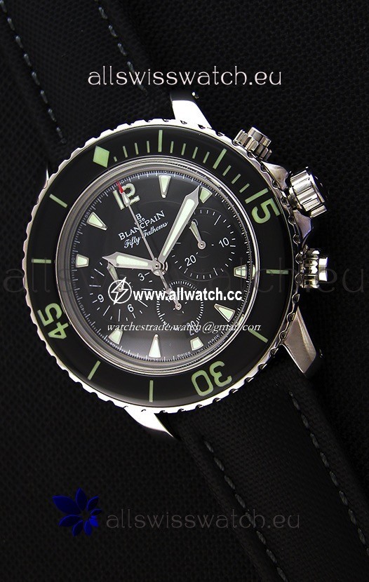 Blancpain Blancpain Fifty Fathoms Chronograph Flyback Black 1:1 Mirror