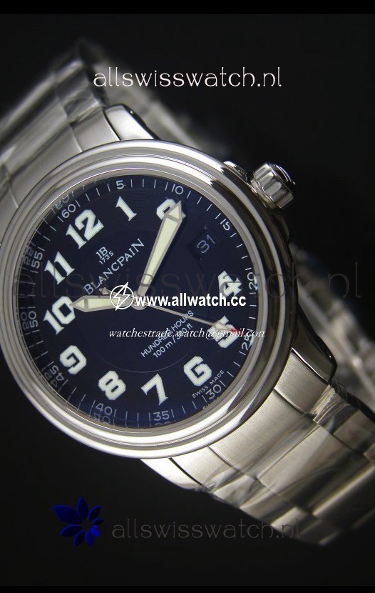 Blancpain Leman 2100 Military 100 Hours in Black Dial - Original Citizen Movement