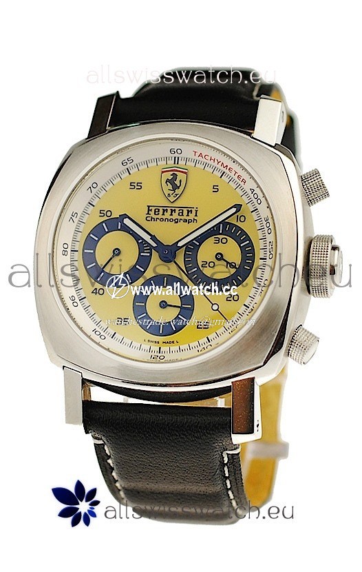 Ferrari by Panerai Scuderia Chronographin Yellow Dial