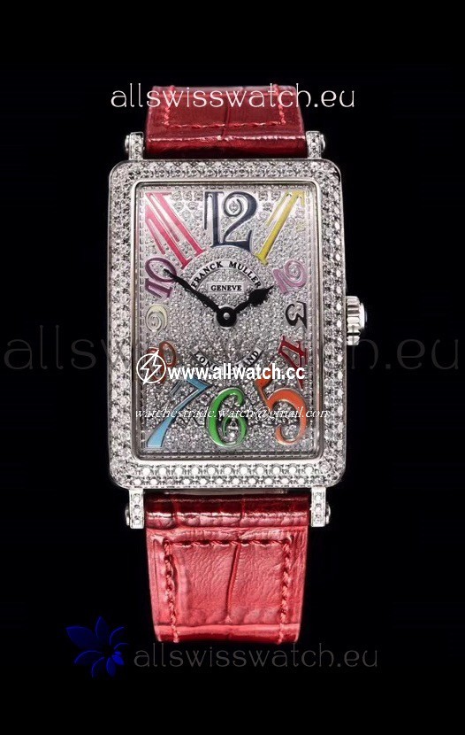 Franck Muller Long Island Color Dreams Ladies in Pink Strap