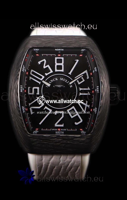 Franck Muller Vanguard Carbon Casing Black Indexes