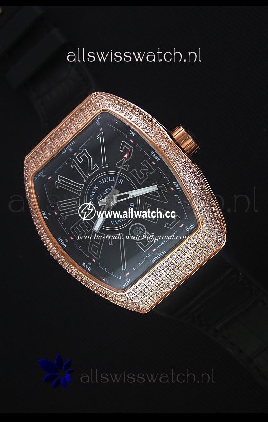 Franck Muller Vanguard Goldin Black Dial