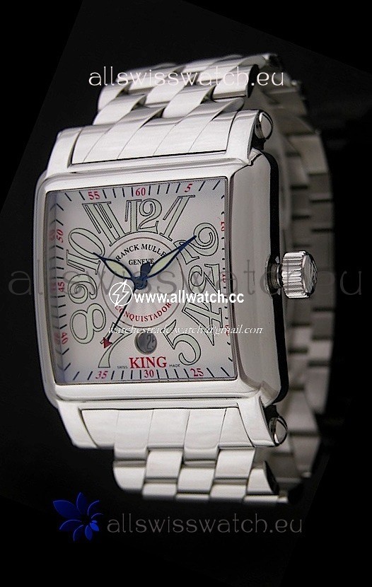 Franck Muller Consquistadorin Silver White Dial