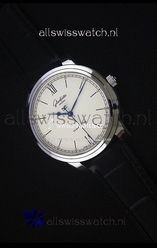 Glashuette Senator Excellence Cream Dial Steel Case