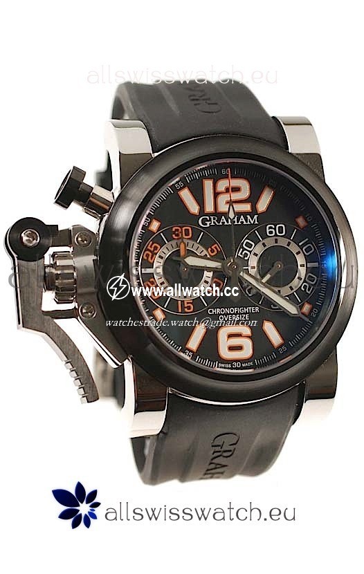 Graham Chronofighter Oversize Diver in Orange Markers