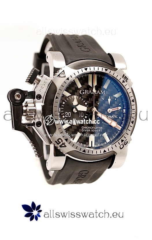 Graham Oversize Chronofighterin Black