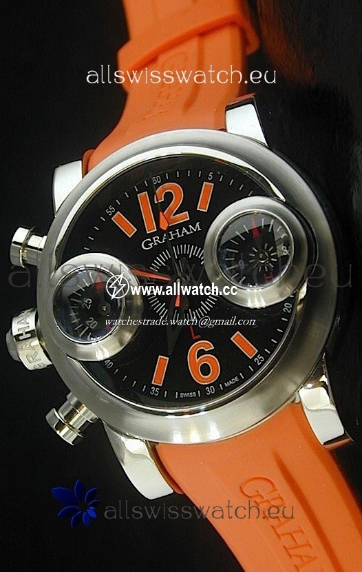 Graham Chronograph Swordfishin Orange Strap
