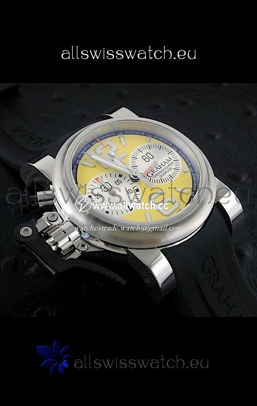 Graham Chronofighter Oversizein Yellow Dial