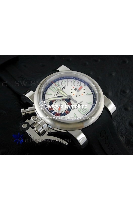 Graham Chronofighter Oversizein Silver Dial