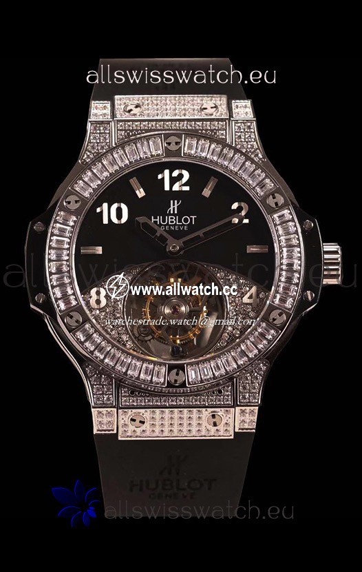 Hublot Tourbillon Solo Bang Sapphires Stainless Steel