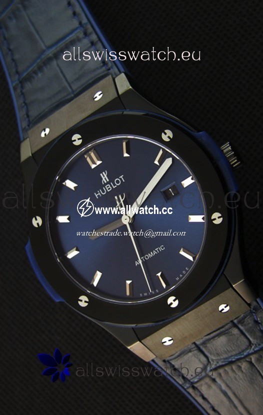 Hublot Classic Fusion Ceramic Blue- 1:1 Mirror