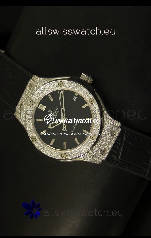 Hublot Classic Fusion 39MM Diamonds Encrusted Case 