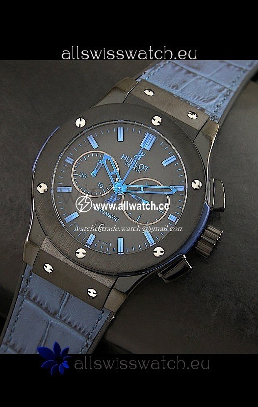 Hublot Big Bang Classic Fusion PVD in Blue Strap