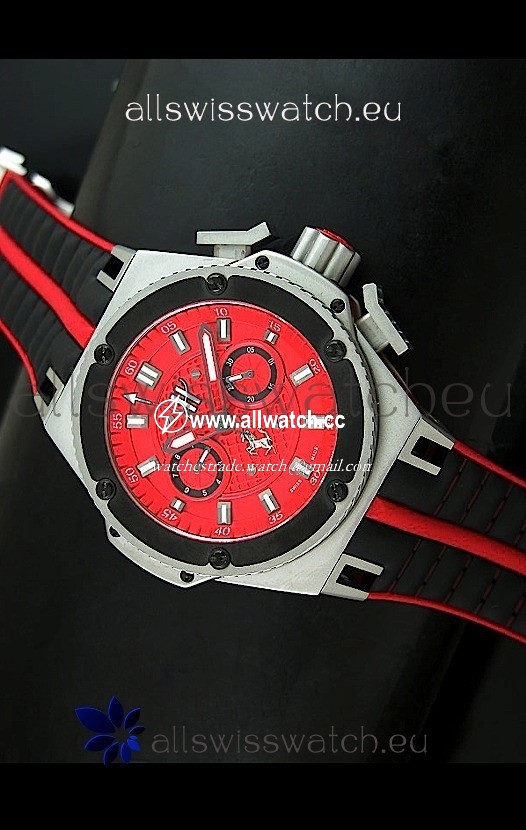 Hublot King Power Ferrari Edition- Black Strap