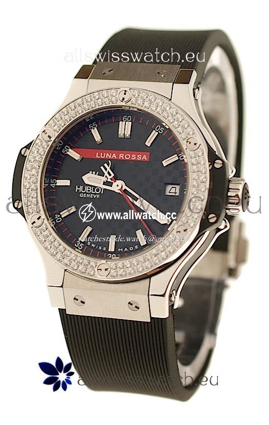 Hublot Big Bang Luna Rossa PVD Diamonds Quartz