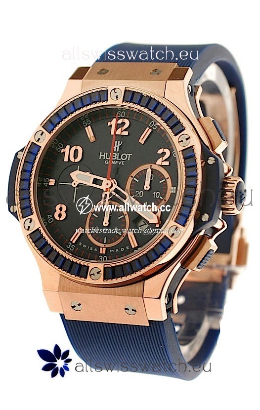 Hublot Big Bang Dark Blue Tutti Fruitti in Purple Diamonds