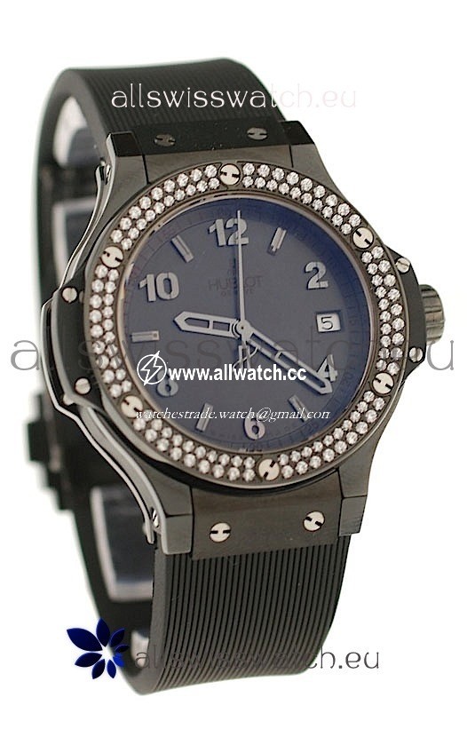Hublot Big Bang All Black Diamonds Quartz