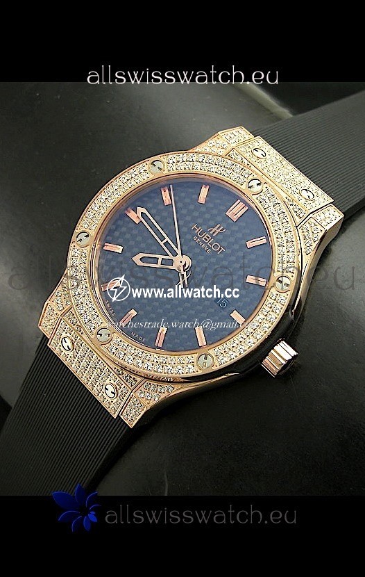 Hublot Big Bang Classic Fusion in Diamonds Embedded Case