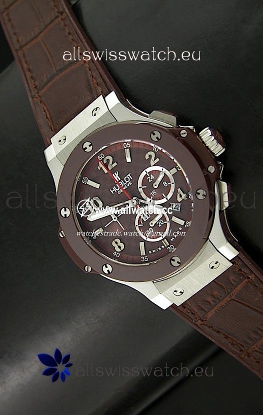 Hublot Big Bang Ceramic Bezel Carbon Dial - 1:1 Mirror