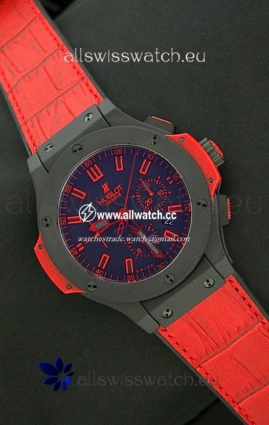 Hublot Big Bang Ceramic Sandblasted Matte in Red - 1:1 Mirror