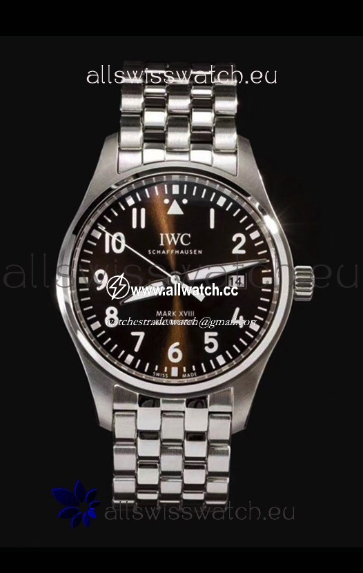 IWC MARK XVIII Antoine de Saint-Exupéry Edition in 904L Brown Dial 40MM - 1:1 Mirror