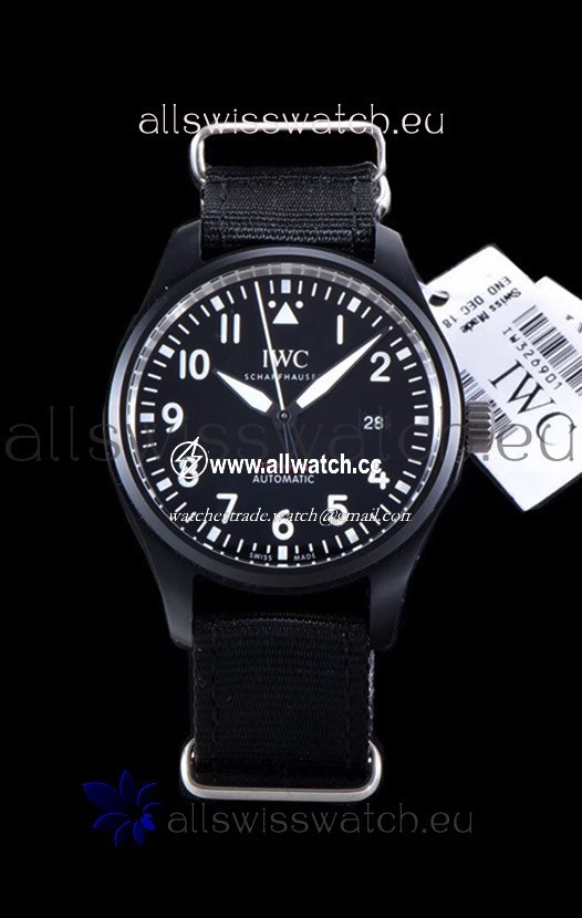IWC Pilot's Automatic Top Gun 1:1 Mirror in Ceramic Case