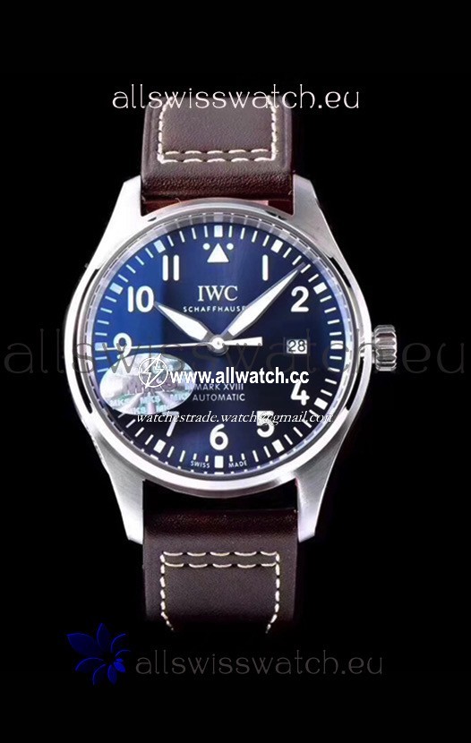 IWC Pilot's MARK XVIII IW327010 Steel Blue Dial Le Petit Prince 904L Steel 1:1 Mirror