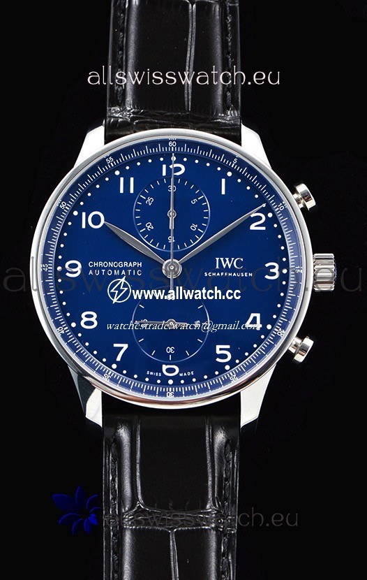 IWC Portuguese Chronograph Blue Dial 1:1 Mirror