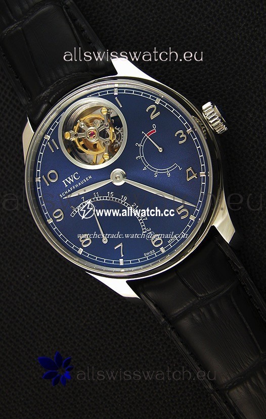 IWC Portugieser Tourbillon Mystere Retrograde Blue Dial UPDATED 2019 Version 