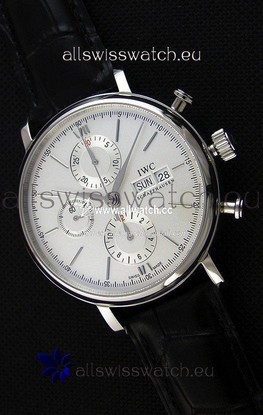IWC Portofino Chronograph IW391007 White Dial 1:1 Mirror