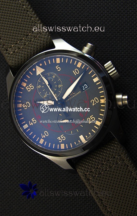 IWC Pilot's Chronograph Top Gun Miramar IW389002 Ceramic Anthracite Dial 1:1 Mirror
