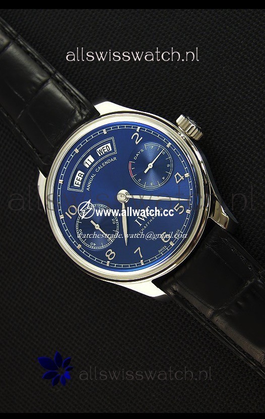 IWC Portugieser Annual Calender Midnight Blue IW503502 1:1 Mirror
