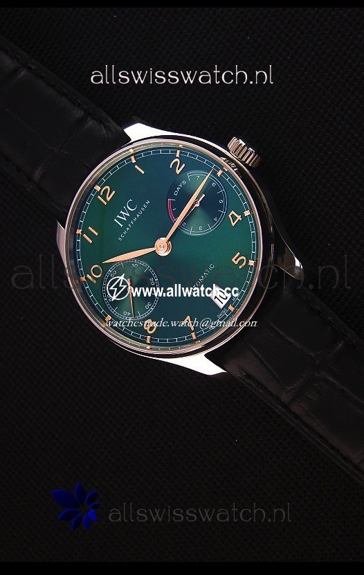 IWC Portugieser Updated Version - 1:1 Mirror Green Dial Steel Case