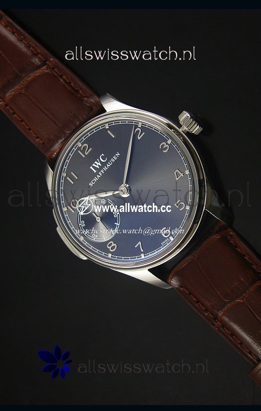 IWC Portuguese Handwind Ref# IW5242 1:1 Mirror Grey Dial