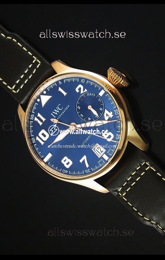 IWC Big Pilot Rose Gold - Functional Power Reserve 1:1 Mirror