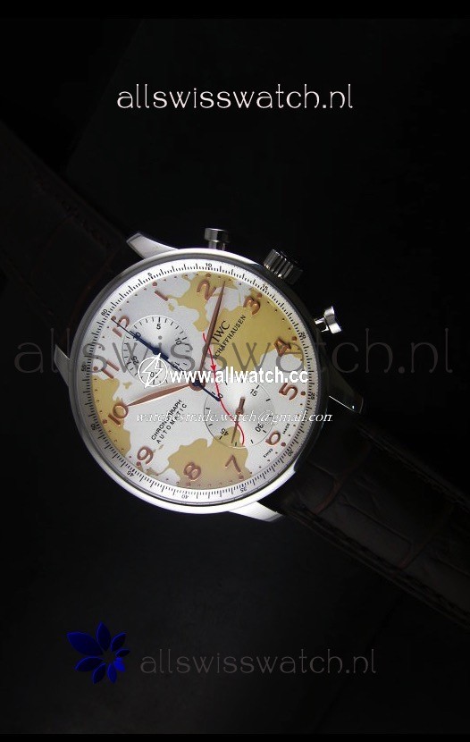 IWC Portuguese Chronographin Map Printed Dial - 1:1 Mirror Edition