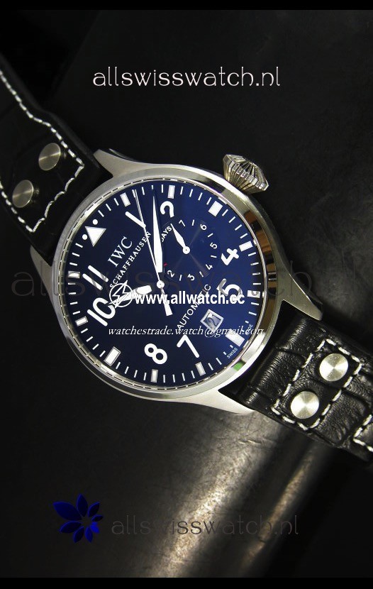 IWC Big Pilot Steel in Black Dial - Updated Case Version